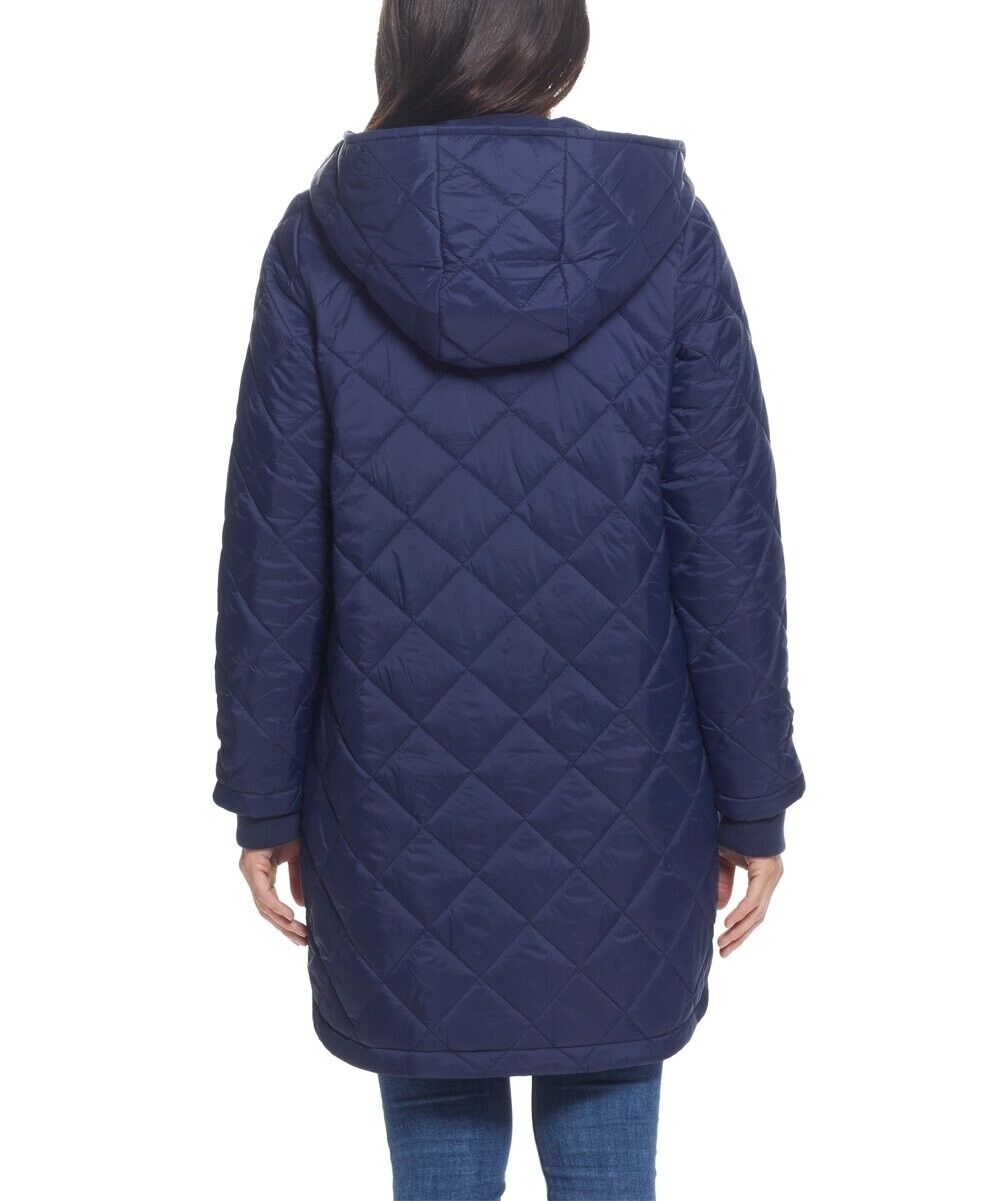 Weatherproof Navy Quilted Parka Size L