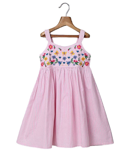 Beebay Light Pink Embroidered Dress - Newborn, Infant, Toddler Size 12-18M