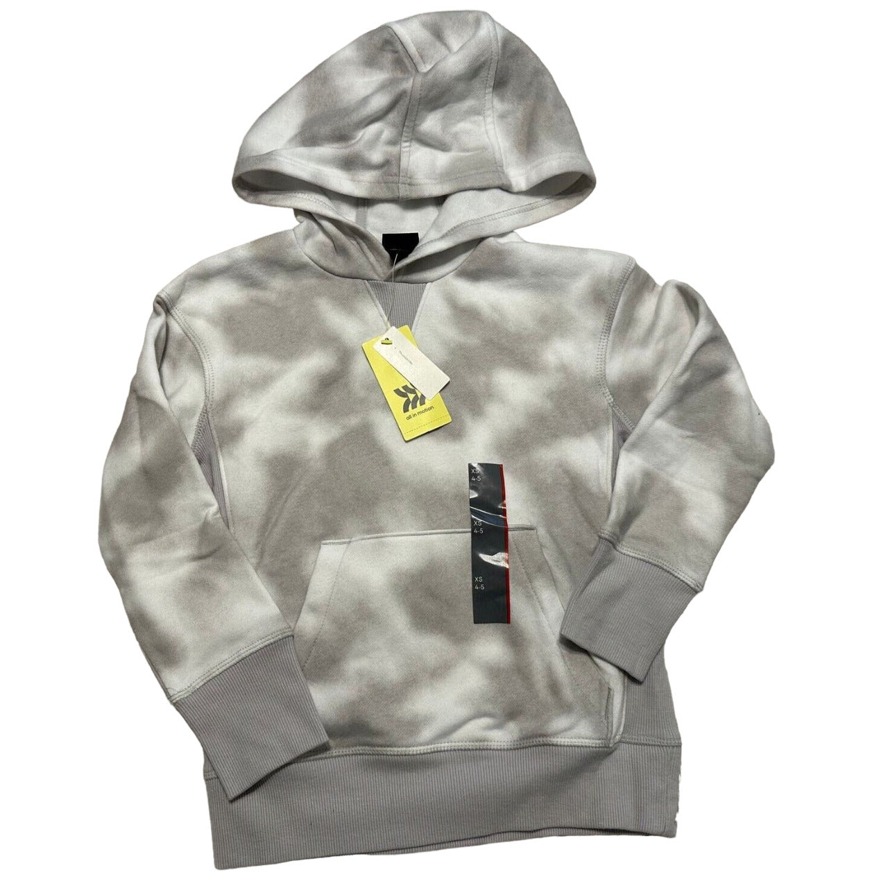 Boys Fleece Hooded Sweatshirt All in Motion Gray M