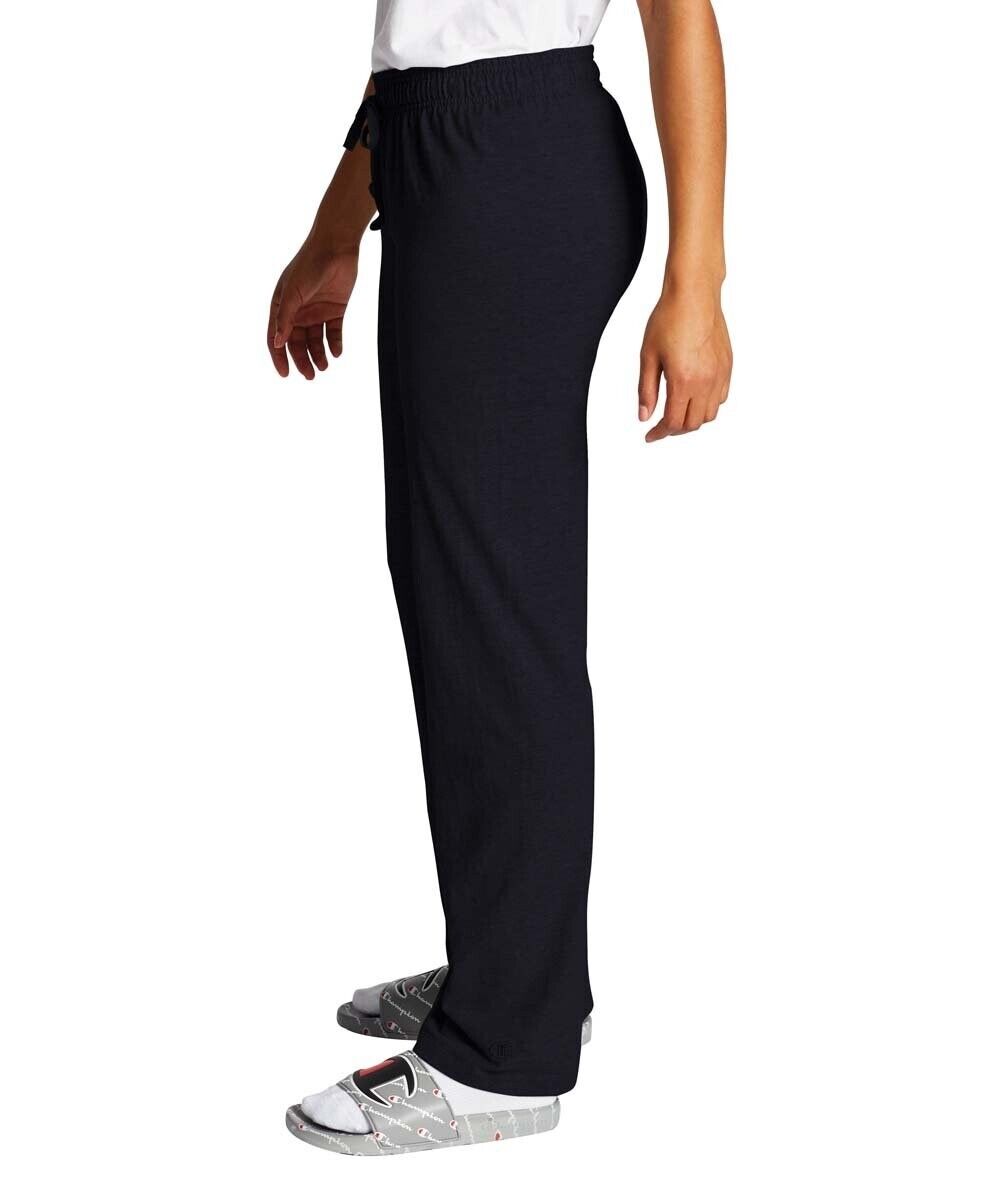 Champion Black Drawstring Jersey Sweatpants - Women Size S