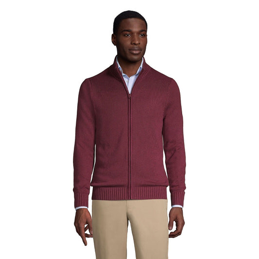 Men's Cotton Modal Zip Front Cardigan Sweater size XL