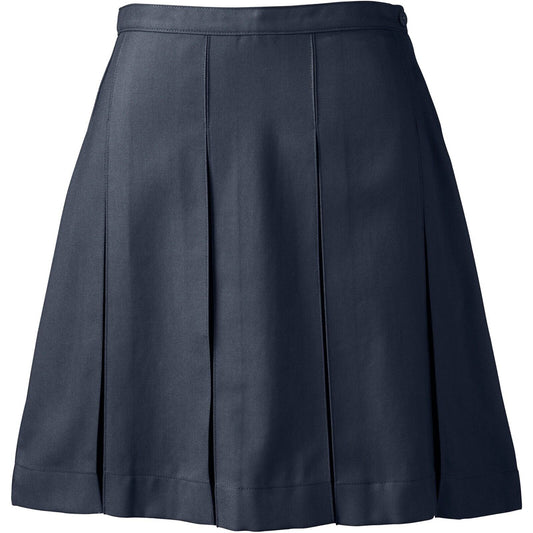 Women's Box Pleat Skirt Above The Knee