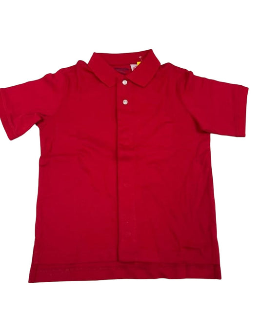School Uniform Little Kids Adaptive Short Sleeve Interlock Polo Shirt Size M