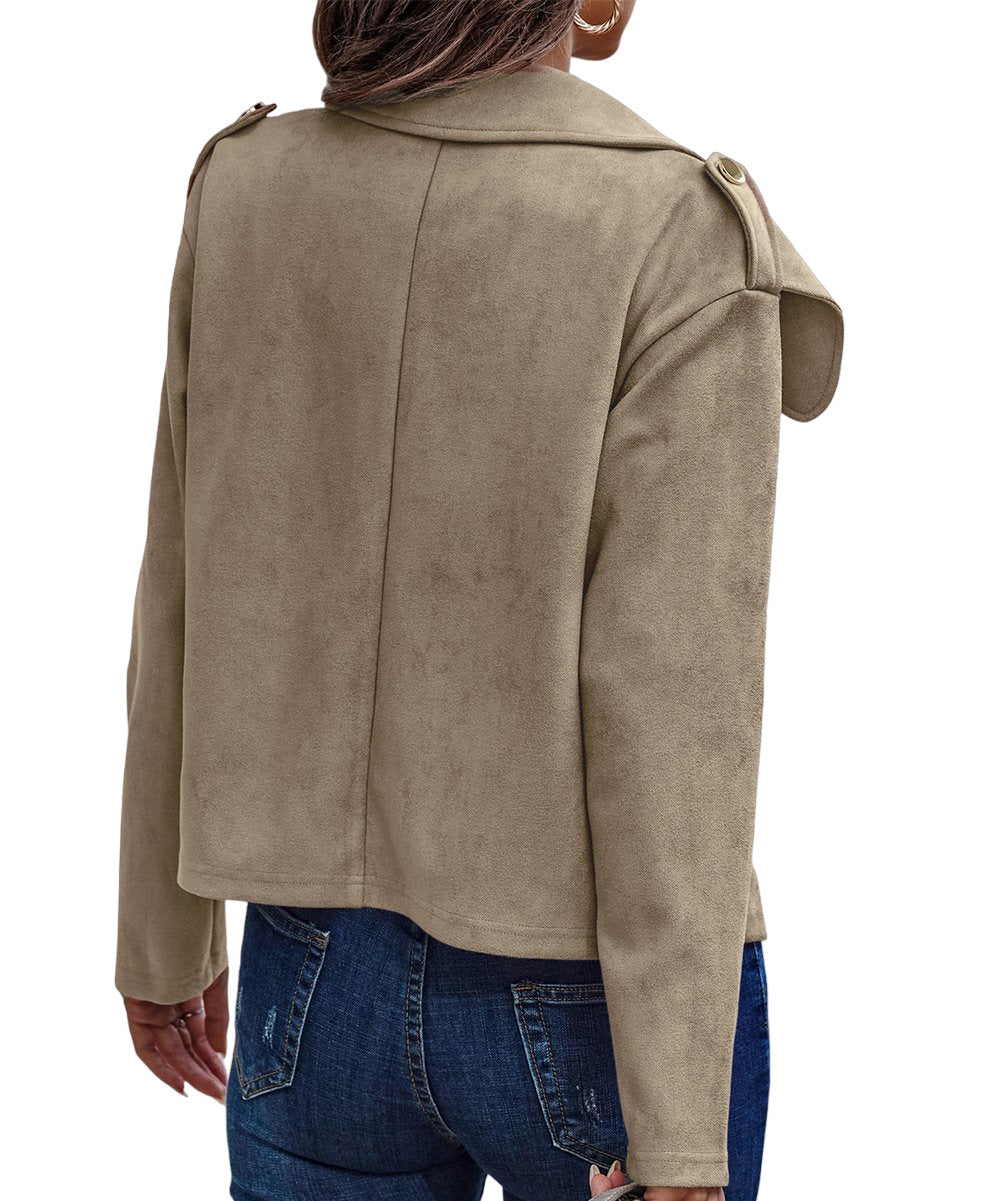 Lapentry Khaki Shawl Collar Jacket Size XL