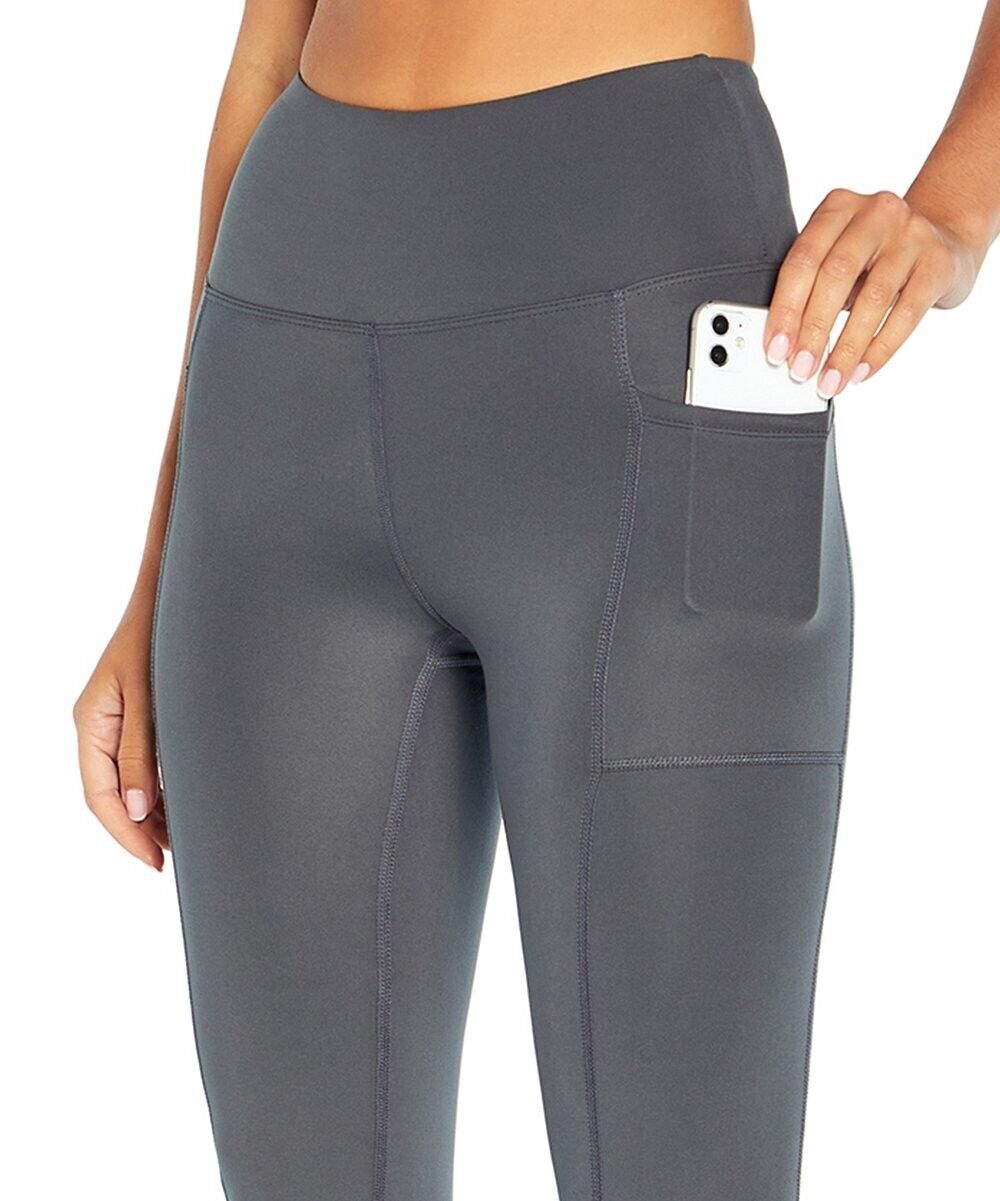 Turbulence Gray Pocket Slim 32'' Bootcut Active Pants - Women Size L