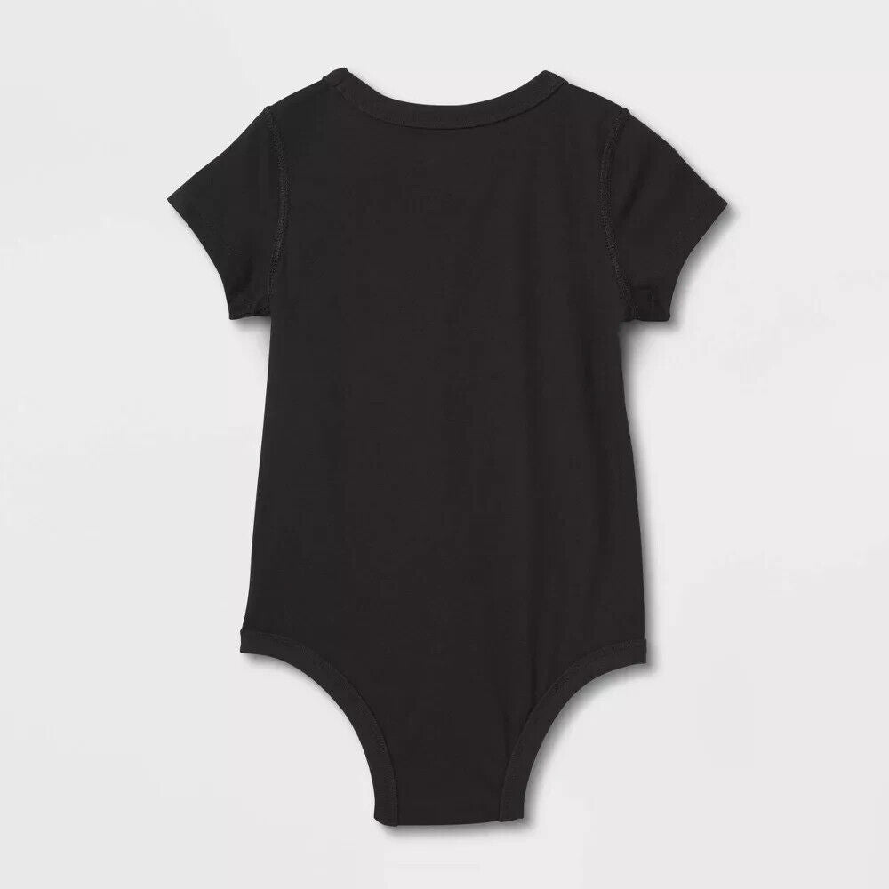 Toddler Kids Short Sleeve Bodysuit Cat & Jack Black Size 2T