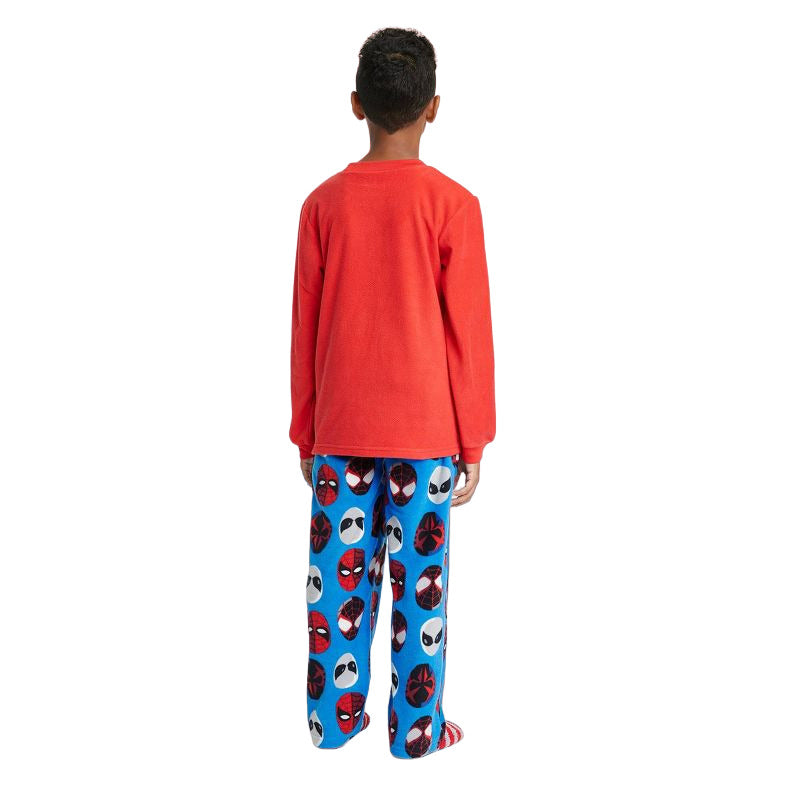 Boys Marvel Spider Man Pajama Set with Cozy Socks Gray Size M