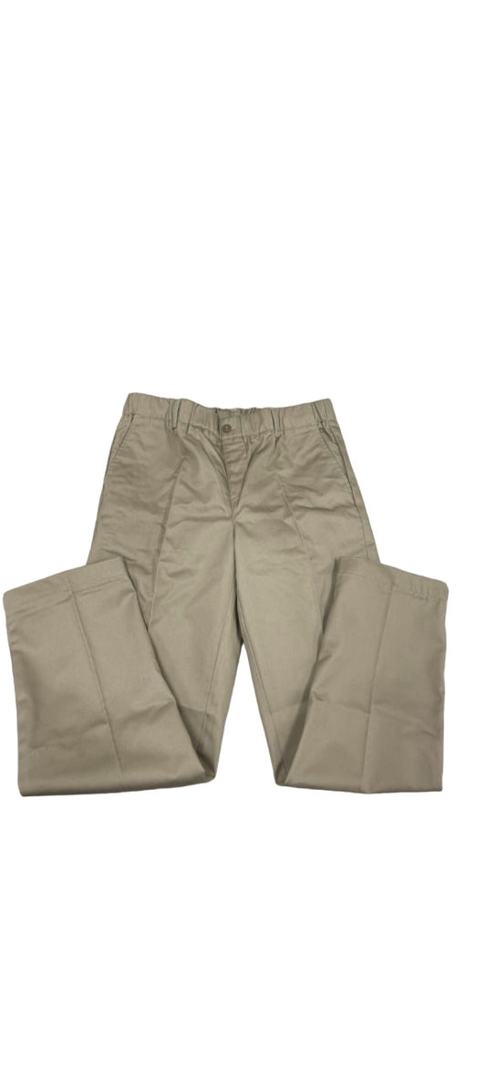 Uniform Boys Elastic Waist Pull-On Chino Pants Size 14
