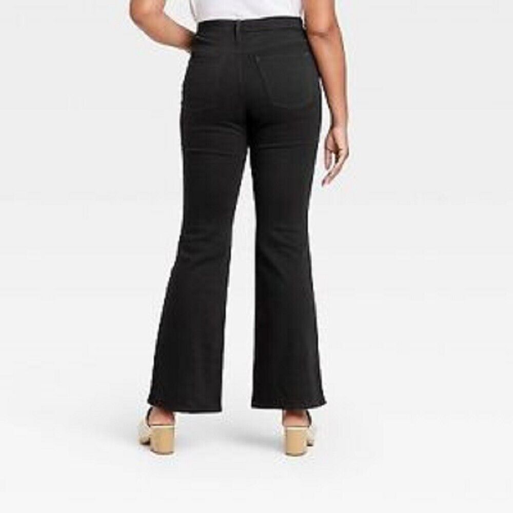 Women's High-Rise Flare Jeans  Universal Thread Black 6