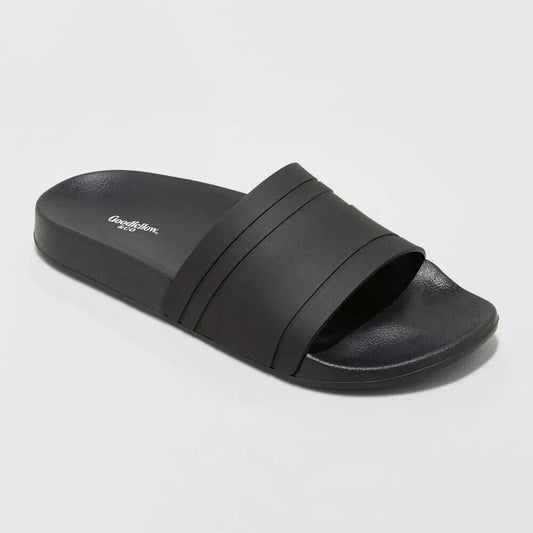 Men's Ricky Slide Sandals - Goodfellow & Co Black S