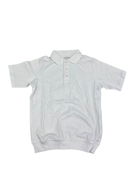 School Uniform Kids Short Sleeve Banded Bottom Polo Shirt Size M