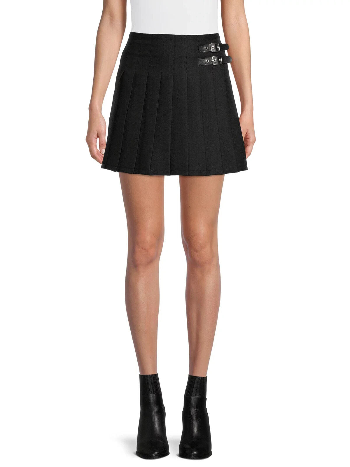 No Boundaries Juniors' Pleated Skirt, Clothing Size: XS Free Delivery!!!