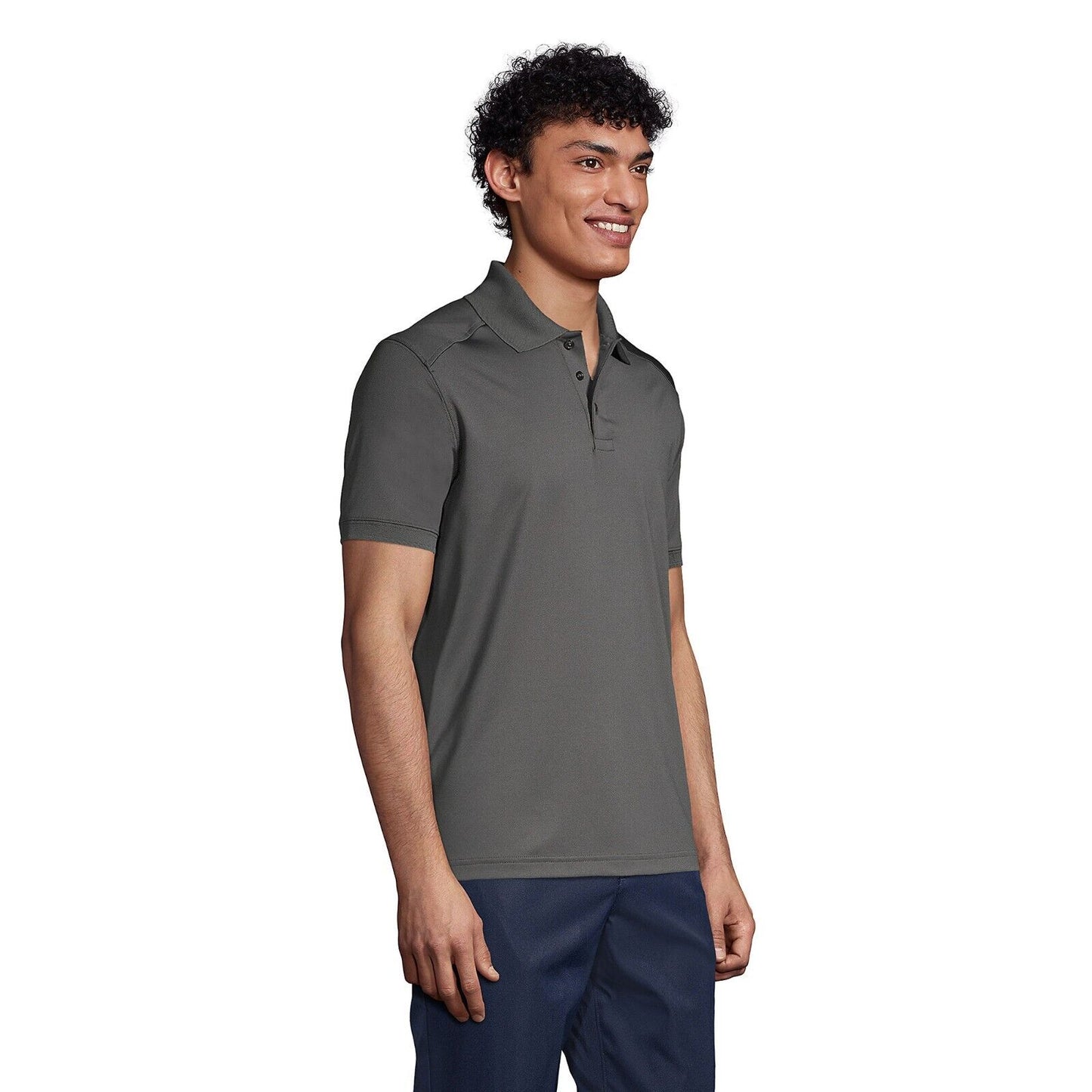 Men's Short Sleeve Rapid Dry Polo Shirt Size L