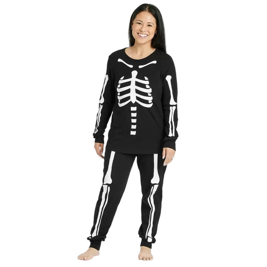Women's Halloween Skeletons Matching Family Pajama Set  Hyde & EEK! Boutique S