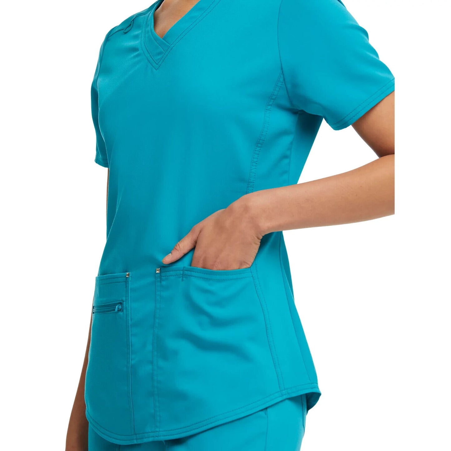 Scrubstar Women's Ultimate Stretch Twill Criss Cross V-Neck Scrub Top 2XL