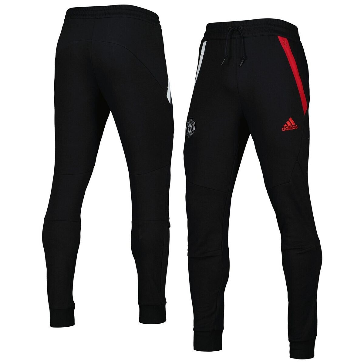 Adidas Men's Manchester United Travel Pant - Black/Red  L