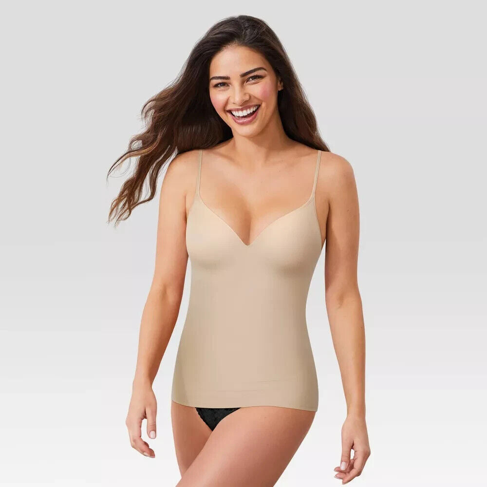 Maidenform Self Expressions Women's Wireless Cami with Foam Cups 509 - Beige S