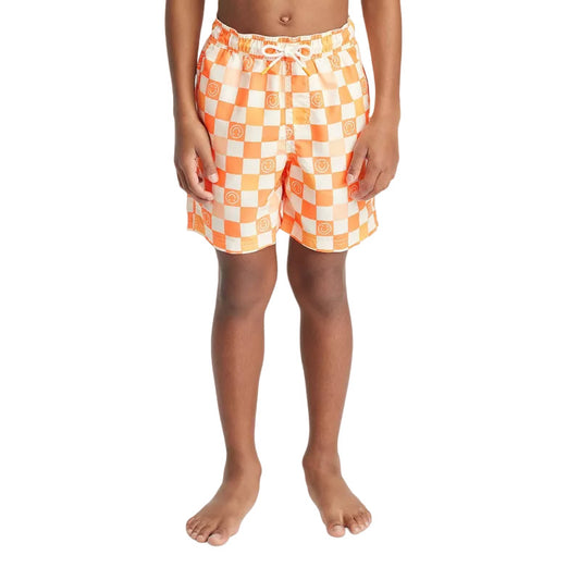 Boys Checkered Smile Swim Trunks Cat & Jack Orange Size XL