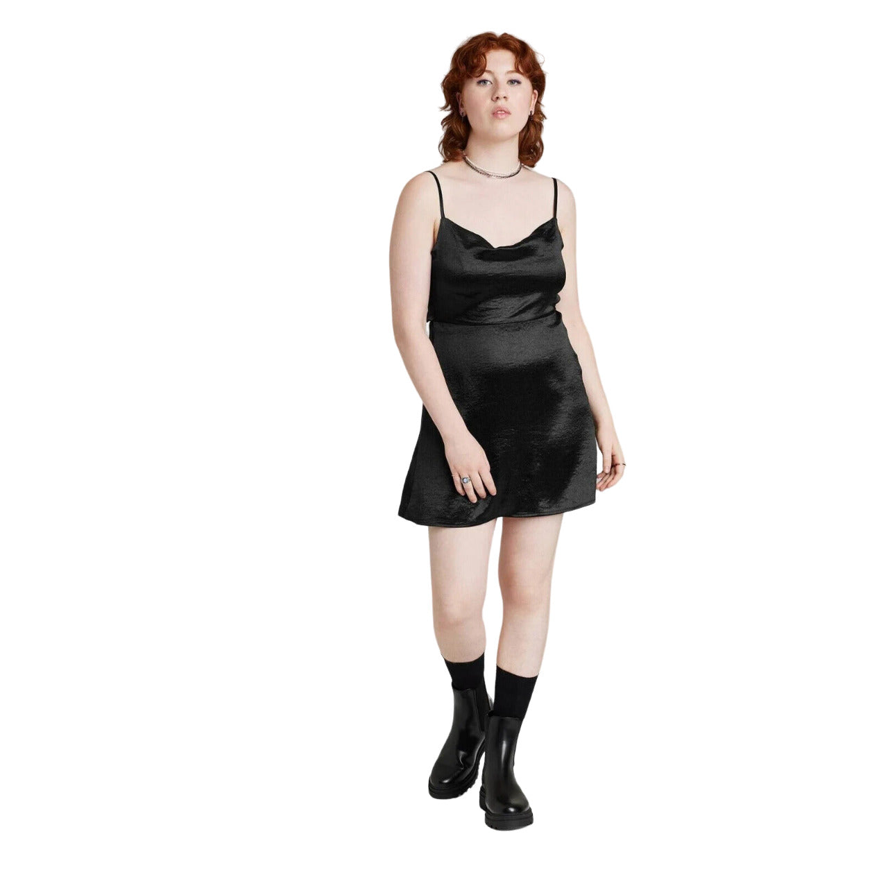 Women's Satin Slip Dress - Wild Fable Black XS