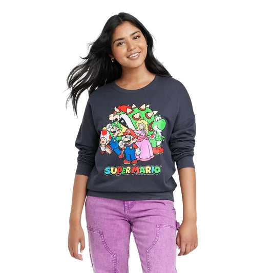 Women's Super Mario Graphic Sweatshirt - Size S