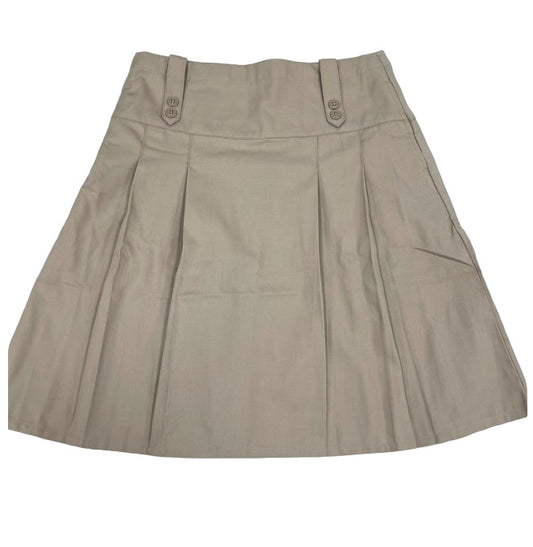 School Uniform Women's Wrinkle Resistant Poly-Cotton Skirt Top Of Knee Size 4