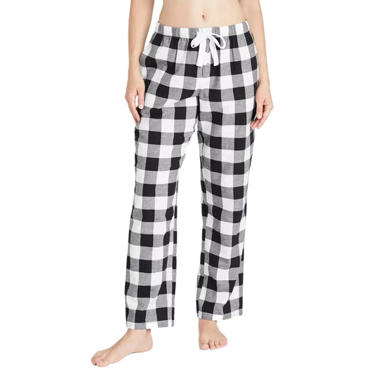 Women's Perfectly Cozy Flannel Pajama Pants  Stars Above White XL