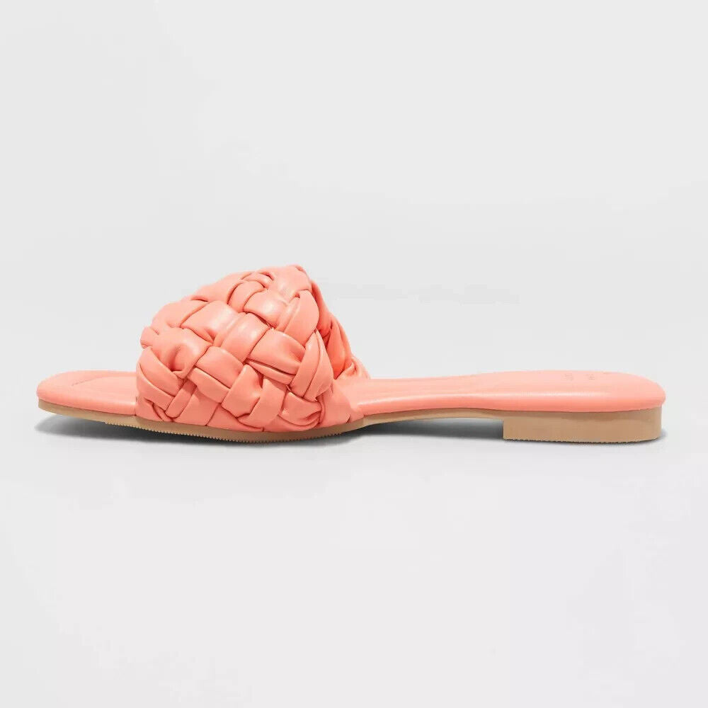 Women's Carissa Woven Slide Sandals - A New Day™ 7.5