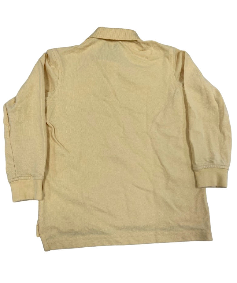 Uniform Kids Long Sleeve Interlock Mesh Polo Shirt Size L