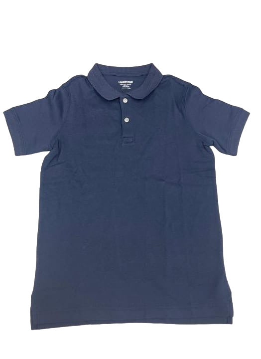 School Uniform Boys Kids Short Sleeve Tailored Fit Interlock Polo Shirt Size M