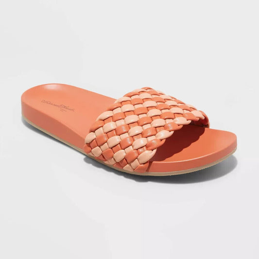 Women's Polly Woven Slide Sandals - Universal Thread Assorted Reds 9