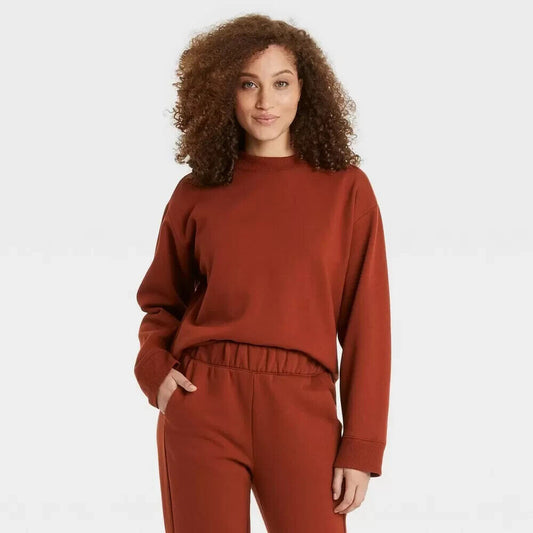 Women's Sweatshirt - A New Day Dark Brown L