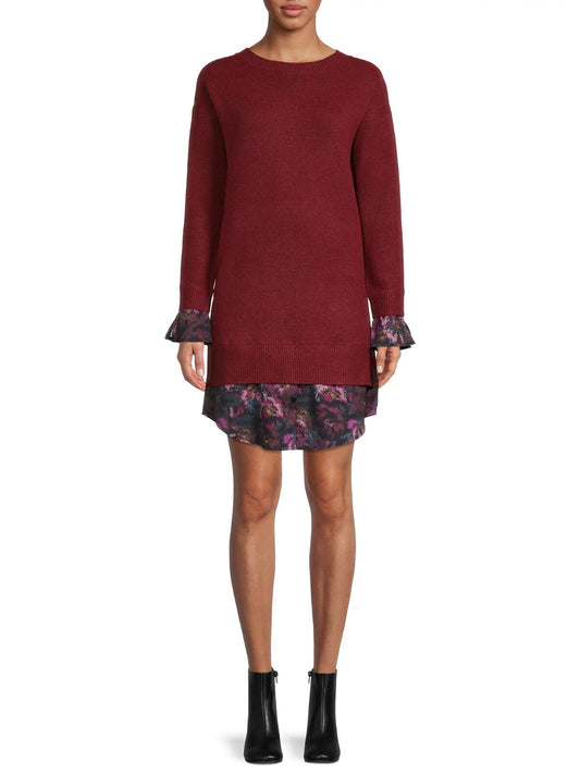 Time and Tru Women’s Shirttail Sweater Dress L