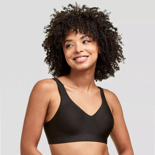 Hanes Women's Full Coverage SmoothTec Band Unlined Wireless Bra G796 ,S