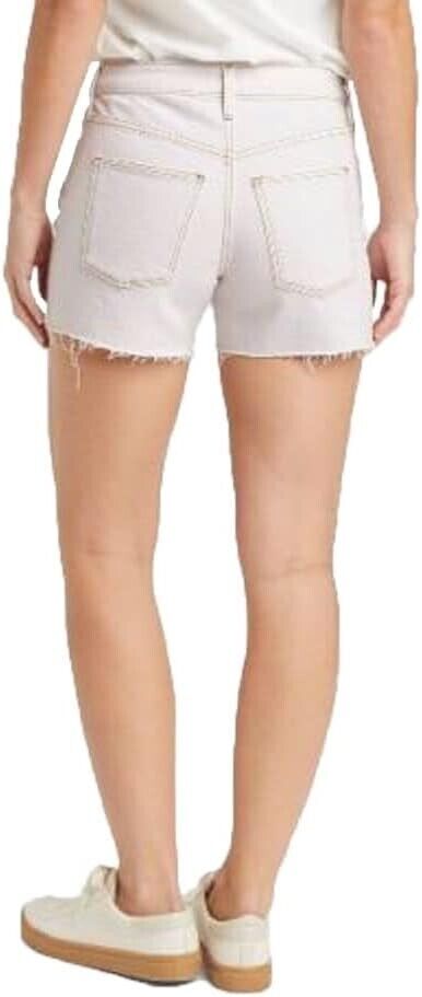 Women's High Rise Vintage Midi Jean Shorts Universal Thread Off White 12