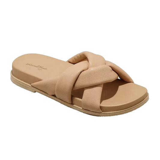 Women's Cosette Padded Slide Sandals Universal Thread Tan 7.5