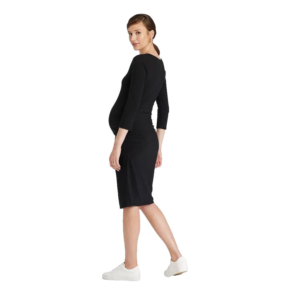 3/4 Sleeve Essential T-Shirt Maternity Dress - Isabel Maternity L