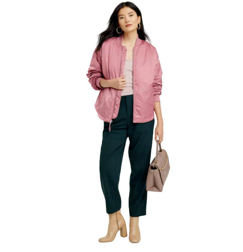 Women's Bomber Jacket - A New Day Berry Pink S