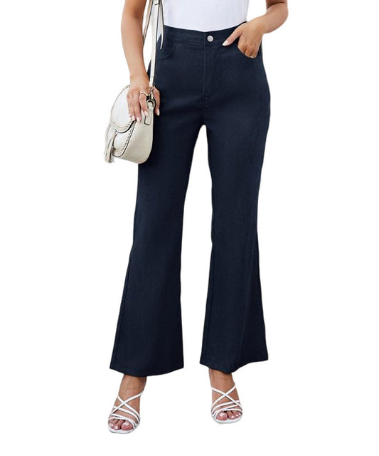 Pantalon Navy High-Rise Flare Pants Women Size XL
