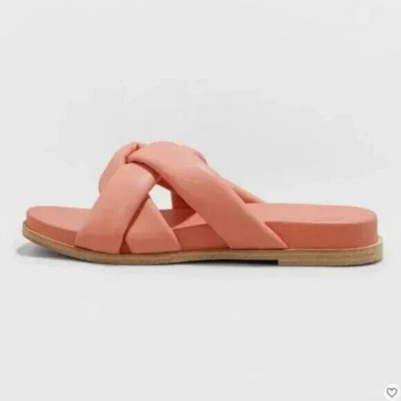 Women's Cosette Padded Slide Sandals - Universal Thread Coral Pink 9
