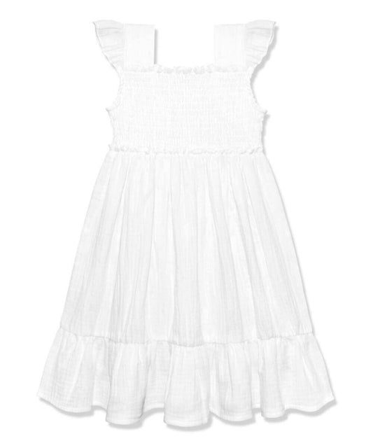 Simply Millie by Millie Loves Lily Smocked Angel-Sleeve A-Line Dress Size 10