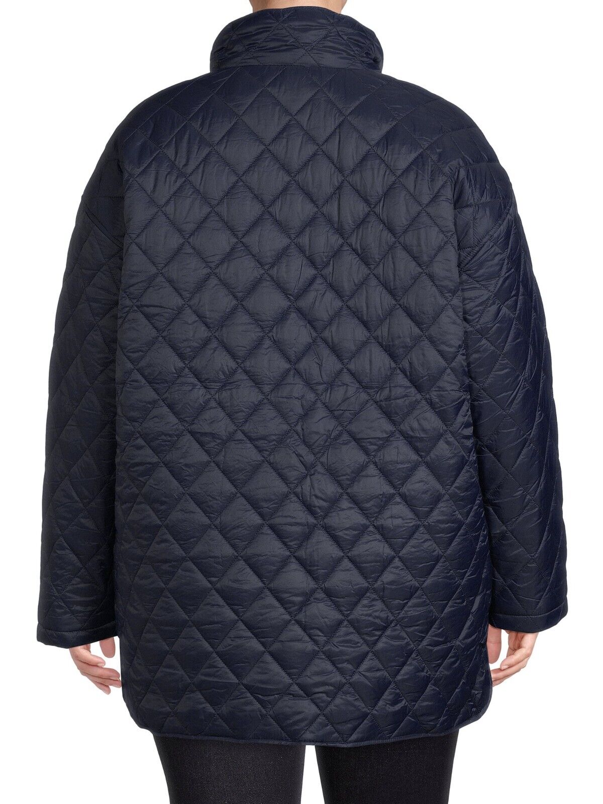 Time and Tru Women's and Plus Quilted Barn Coat