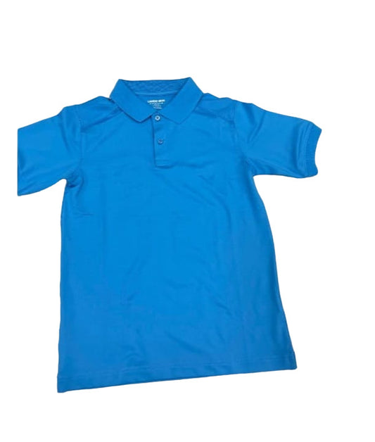 School Uniform Kids Short Sleeves Rapid Dri Polo Shirt Size M
