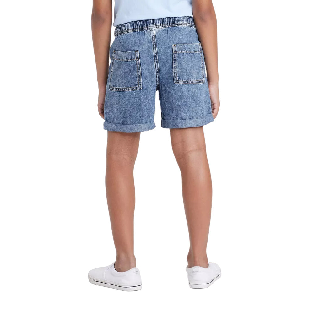 Boys Classic Above the Knee Pull On Shorts Cat & Jack Medium Wash Size S