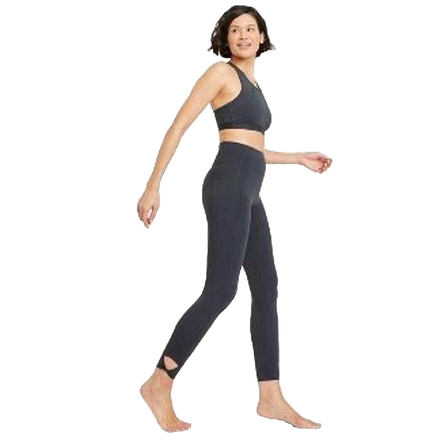 Women's Simplicity Twist High-Rise Leggings - All in Motion Slate XS, Grey