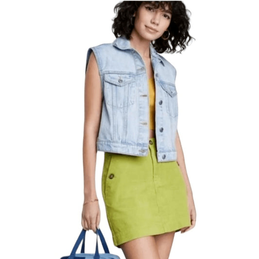 Women's High-Rise Cord Mini Skirt - Wild Fable Lime Green 10