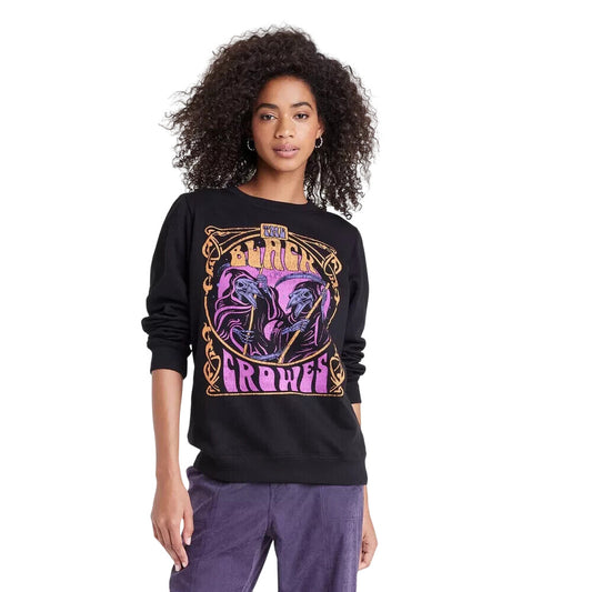 Women 's The Black Crowes Graphic Sweatshirt Black XS