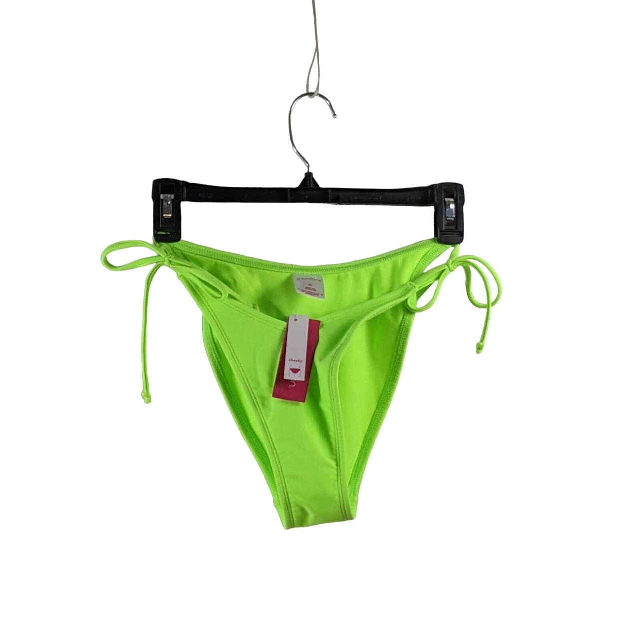 Juniors' High Leg V-String Bikini Bottom - Xhilaration Lime Green S