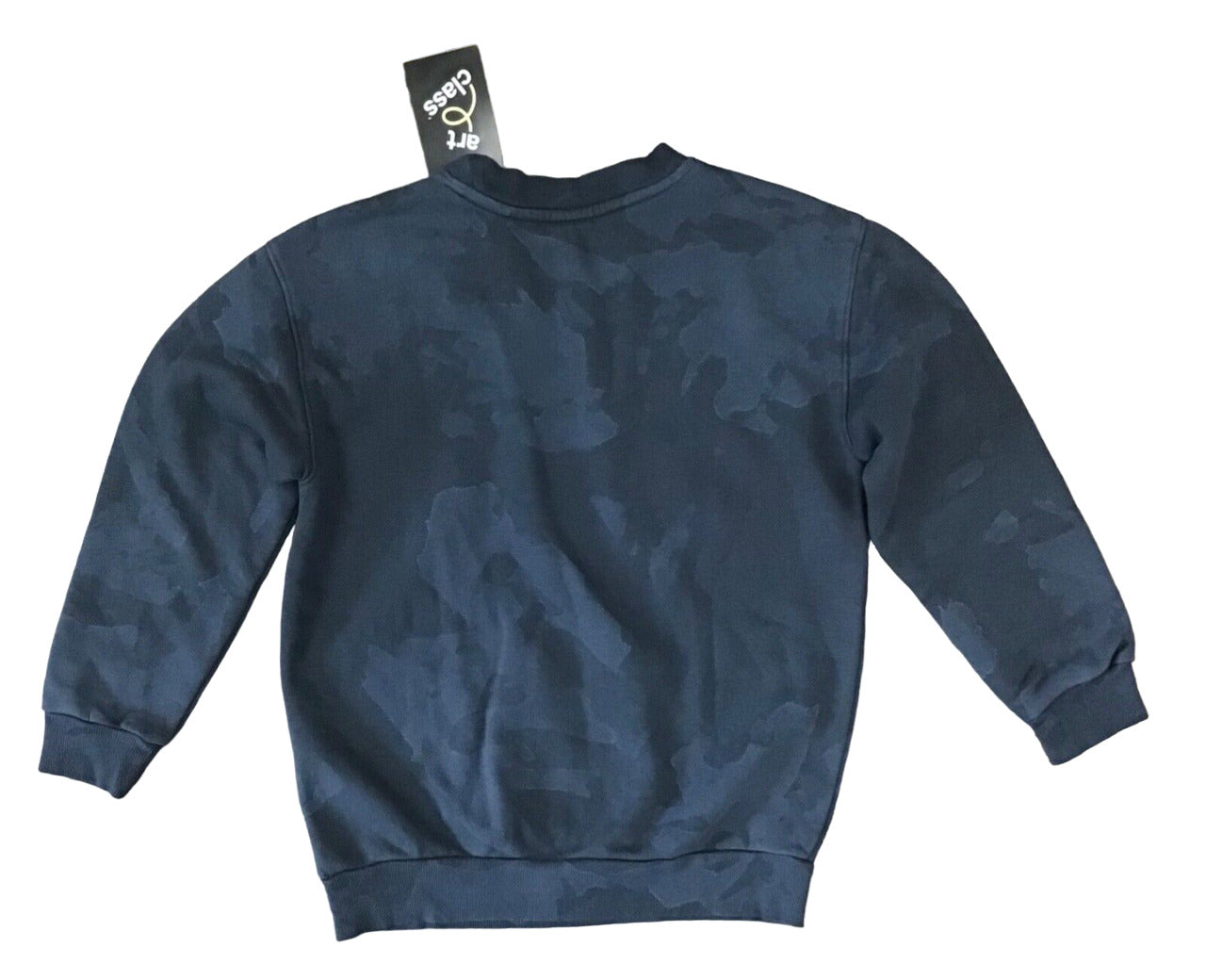 Boys Crew Neck Fleece Pullover Sweatshirt art class Dark Blue Size L