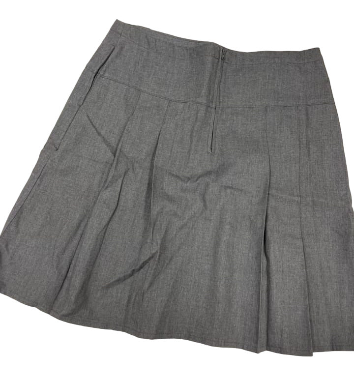 School Uniform Women's Wrinkle Resistant Poly-Cotton Skirt Top Of Knee Size 12