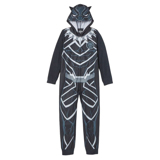 Boys Marvel Black Panther Blanket Sleeper Black Size XS